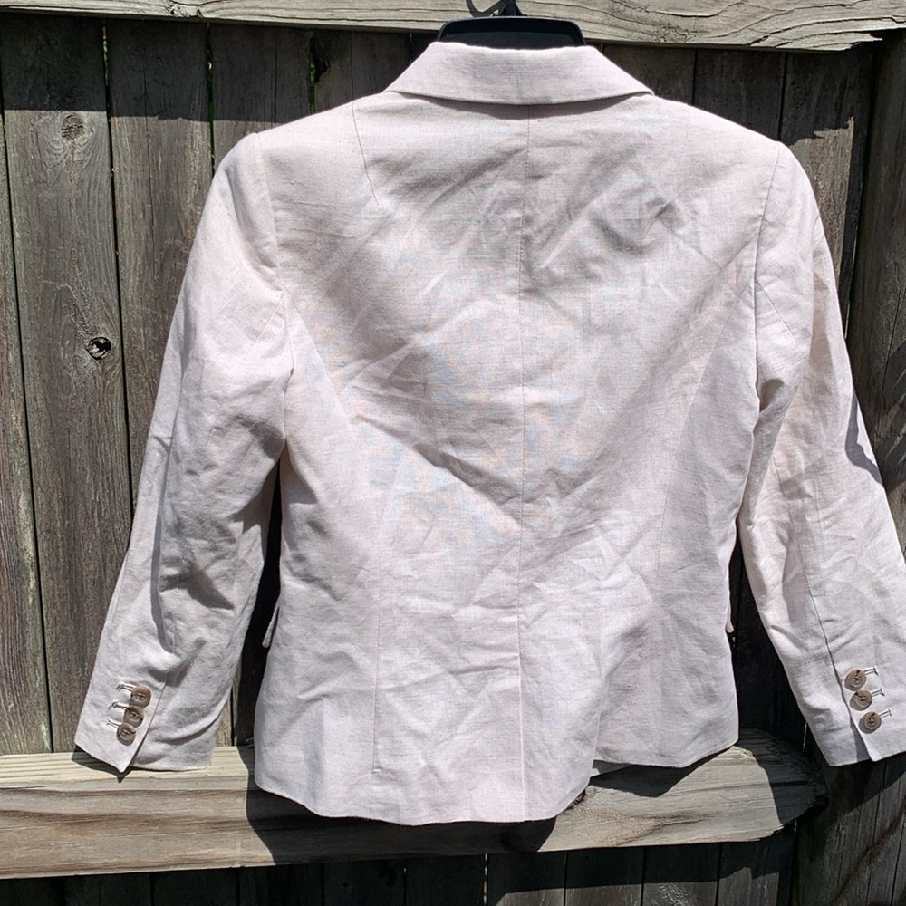 Banana Republic 2P linen blend blazer. EUC!! - Picture 5 of 6